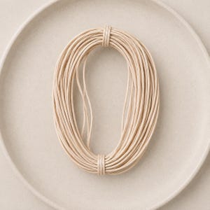 5m Cream Twisted Paper Rope - packaging paper twine, arts craft paper strong string