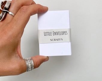 20 x Small White Paper Envelopes - mini gummed envelopes, 94mm x 65mm, bulk wedding favours UK, plain seed packets, mini invitation holder