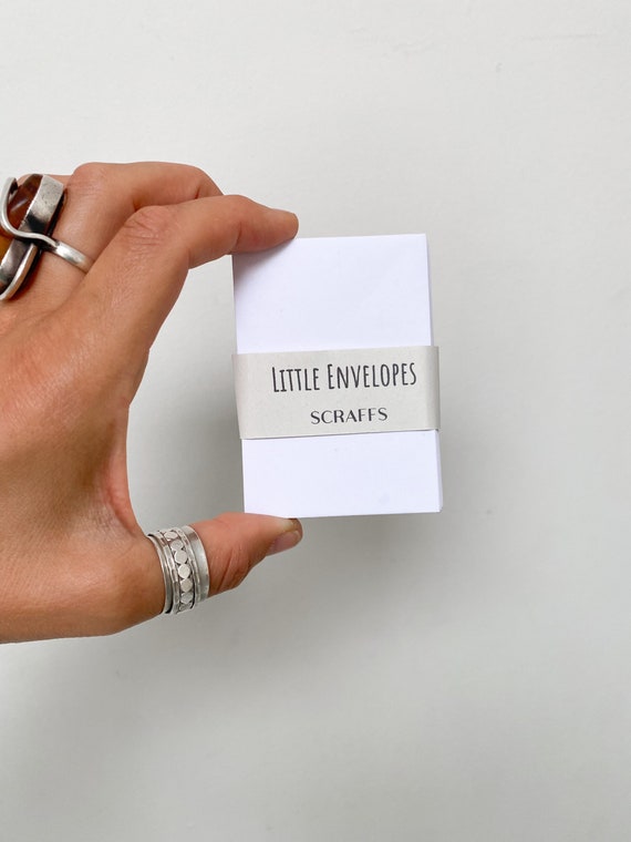 Small White Gummed Envelopes: Mini Seed Packets, Wedding Favors (20 Pack)