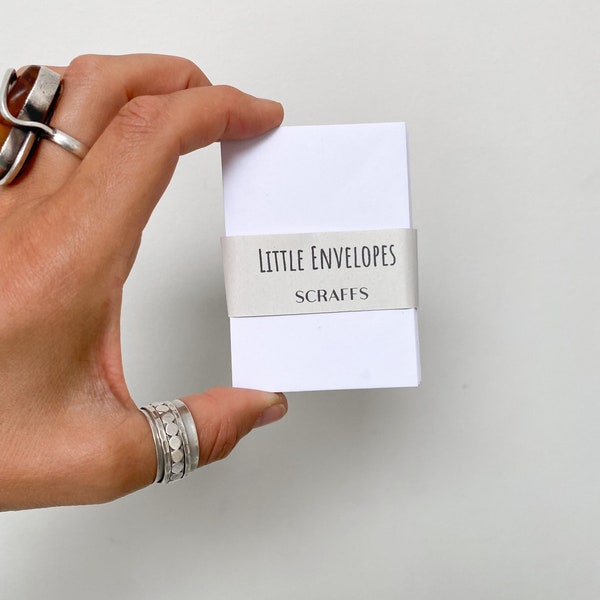 20 x petites enveloppes en papier blanc - mini enveloppes gommées, 94 mm x 65 mm, cadeaux de mariage en vrac au Royaume-Uni, paquets de graines simples, mini porte-invitation