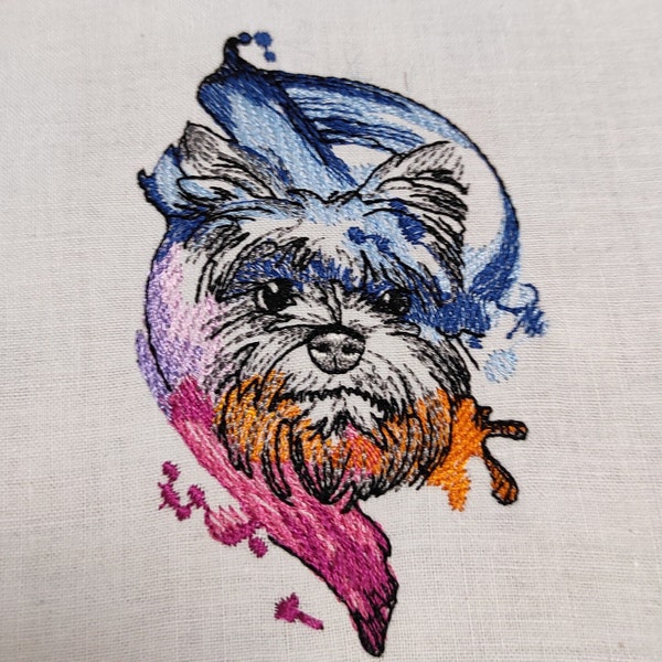 Embroidery Design Dog, Embroidery Designs Yorkshire