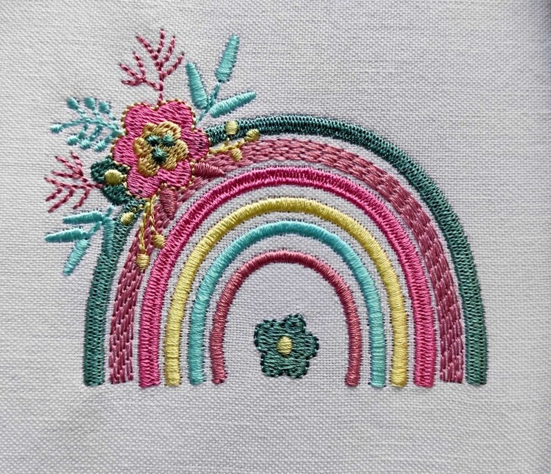 Embroidery Design Rainbow Embroidery Designs Etsy