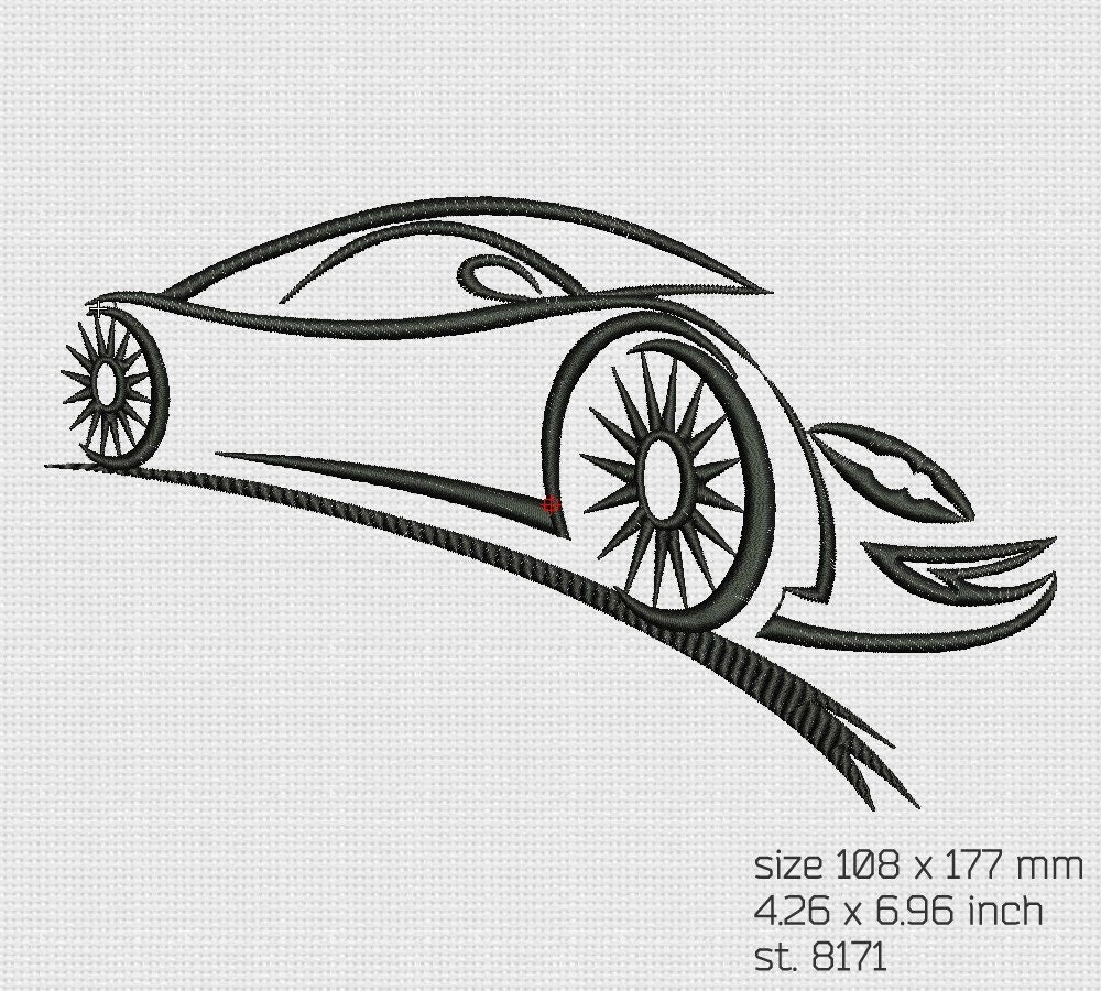 Embroidery Design Car Embroidery Designs Etsy