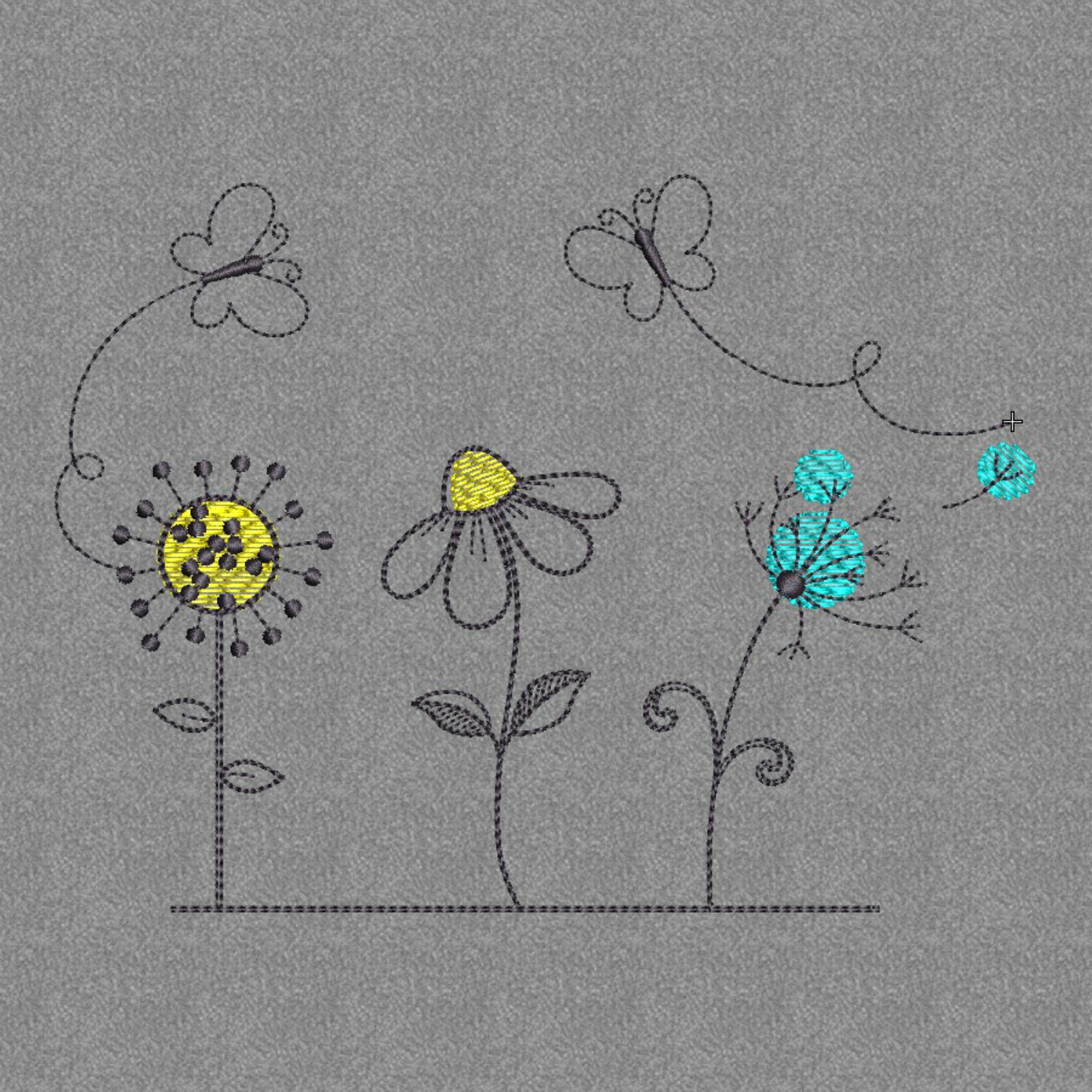 Flowers Embroidery Design Floral Embroidery Designs | Etsy