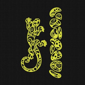 Embroidery Design Salamander, Embroidery Designs Lizards