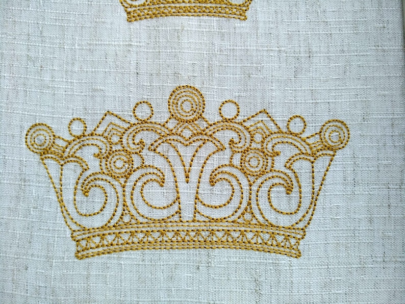 Crown Embroidery Design Embroidery Designs Set Etsy