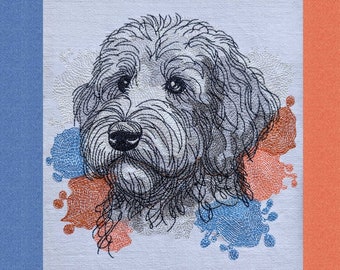 Embroidery Design Dog, Embroidery Designs Goldendoodle