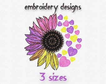 Embroidery Design Flower, Embroidery Designs Sunflowers