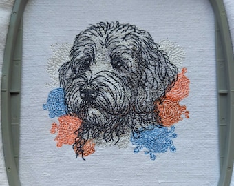 Embroidery Design Dog, Embroidery Designs Goldendoodle