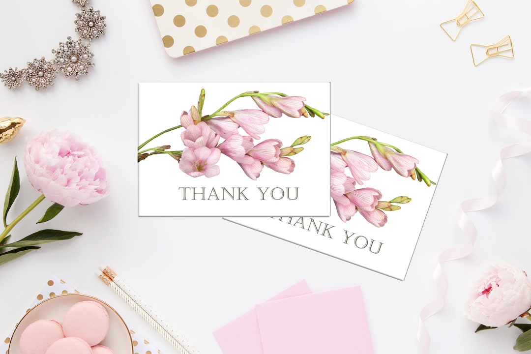 Printable Thank You Card With Envelope 510/instant - Etsy