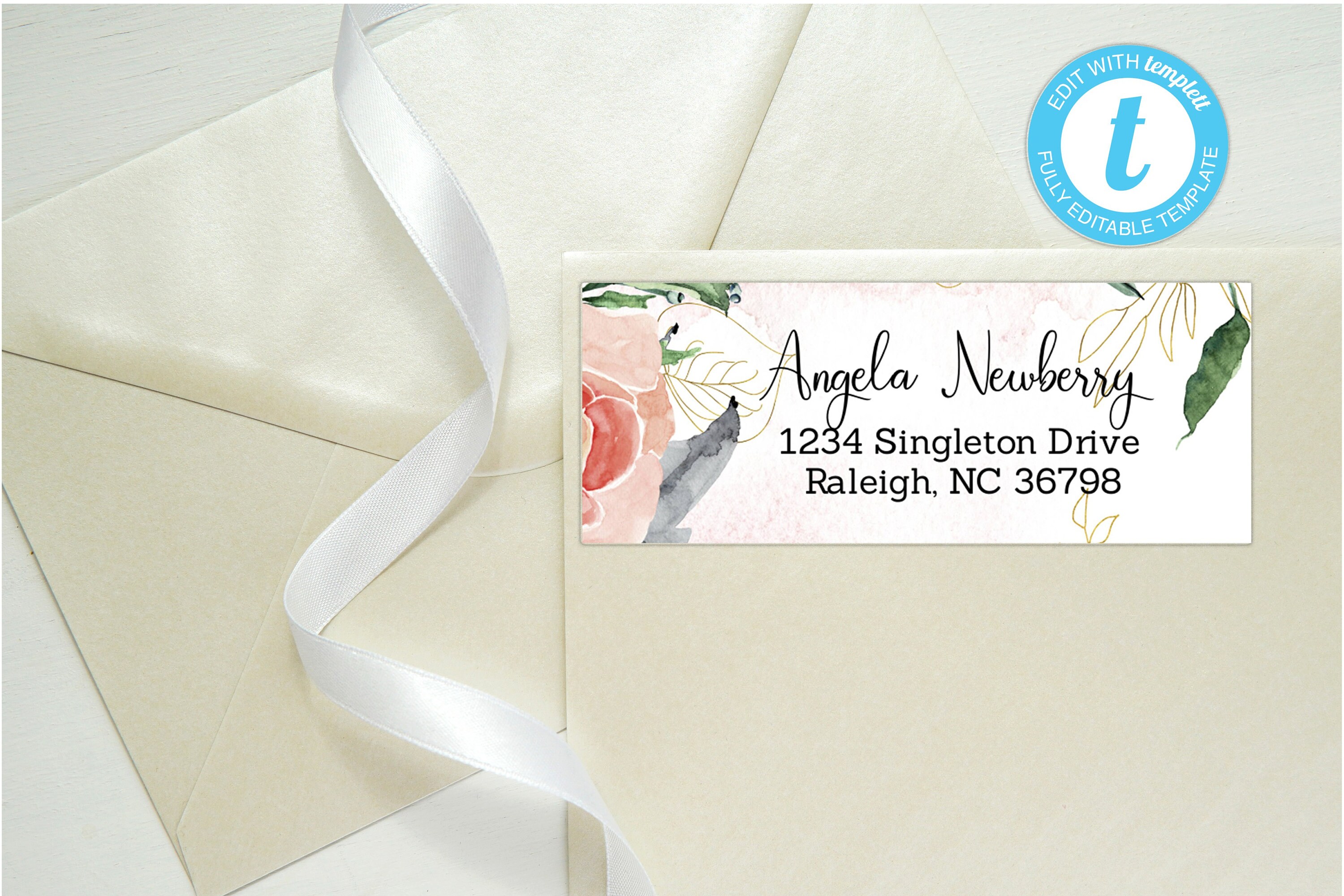 Personalized Printable Editable Address Labels 93 / 1x2.58 Etsy