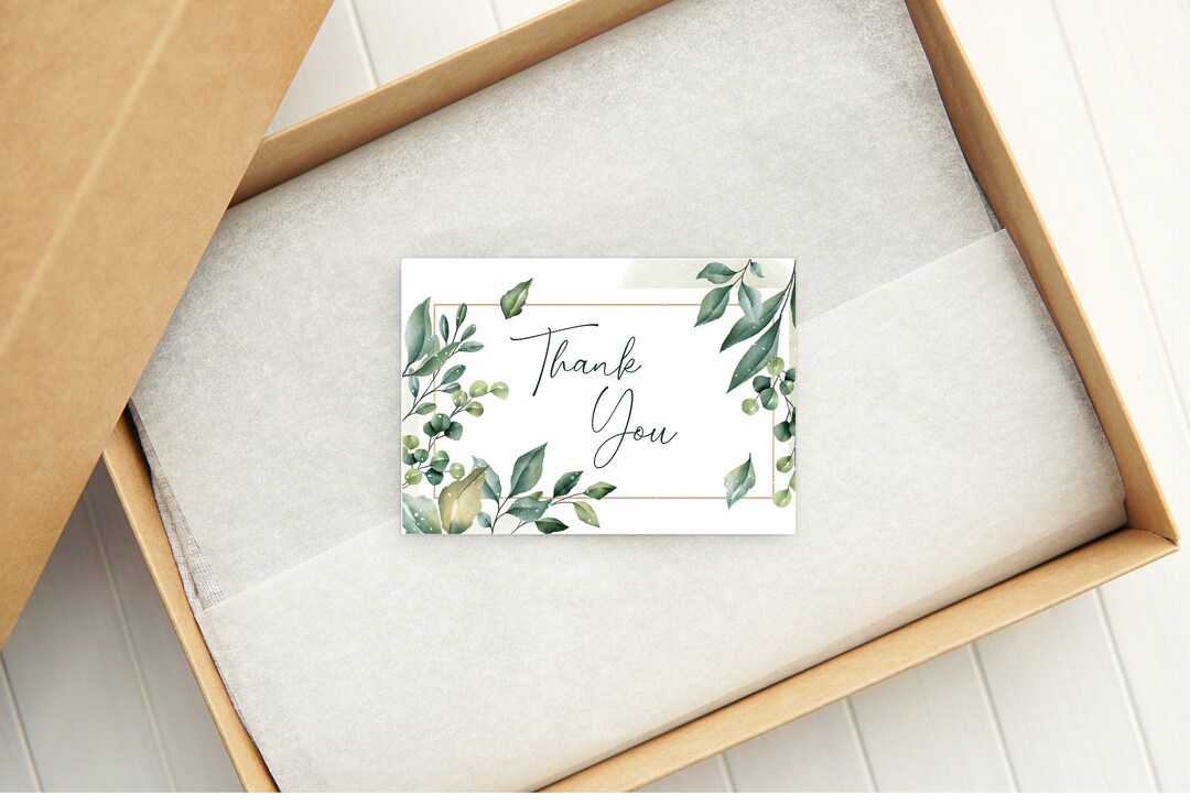 Printable Thank You Card With Envelope 1264/instant Download/diy ...