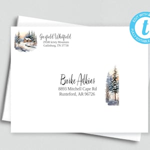 Printable Editable Address and Return Labels/Avery Label 5263 & 8160/Templett/Address Label Template/Custom Digital Address Label/ADDY 6
