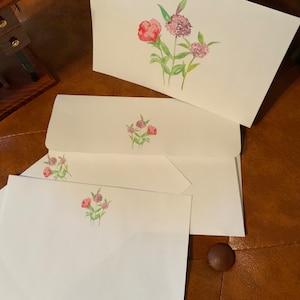 4x6 Berry Blooms Druckbare flache Notizkarte mit Umschlag 1581/Sofort Download/druckbare Briefpapier Set/druckbare Grußkarte