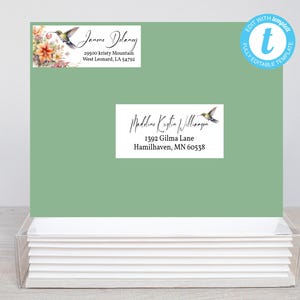Printable Editable Address and Return Labels ADDY 2/Avery Label 5263 & 8160/Templett/Address Label Template/Custom Digital Address Labels