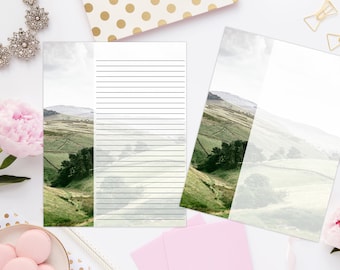 Aeriel View Printable Stationery 8.5x11 950/Printable Note Paper/Digital Paper/Printable Envelope/Printable Stationery/Printable Notes