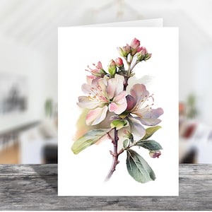 4x6 Magnolias Cartes de notes plates imprimables et carte portrait 1612 / Enveloppe imprimable / Téléchargement instantané / Carte florale imprimable / Carte de note vierge