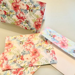 5x7 Floral Splash Stampabile Flat Note Cards & Tent Card con busta 1588 / Download istantaneo / Biglietto di auguri stampabile / Set di cancelleria