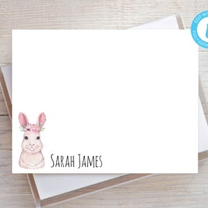Personalisierte druckbare bearbeitbare flache einseitige Notizkarte 1 / 5.5x4.25 Templett / druckbarer Umschlag / bearbeitbare Notizkarte