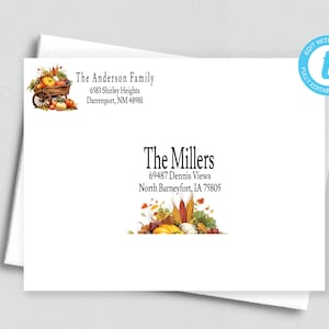 Printable Editable Address and Return Labels/Avery Label 5263 & 8160/Templett/Address Label Template/Custom Digital Address Label/ADDY 24