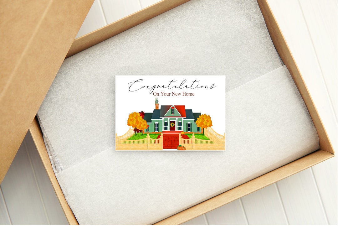 Printable Welcome Home Card With Envelope 1365/instant Download/house ...