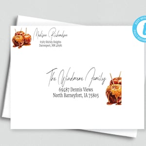 Printable Editable Address and Return Labels/Avery Label 5263 & 8160/Templett/Address Label Template/Custom Digital Address Label/ADDY 24