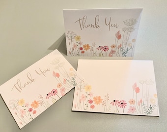 3.5x5 Printable Thank You Flat & Tent Card with Envelope 08/Instant Download/DIY Thank You Card/Wedding Thank You/Thank You Template