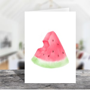 5x7 Melon Slice Stampabile Piatto Nota Ritratto Biglietto con Busta 1512/Download Immediato/Stampabile Solo Perché Biglietto/Stampabile Anguria Biglietto