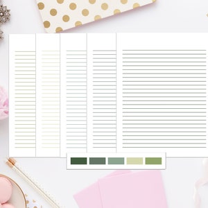 Color Palette 02 Printable Stationery 8.5x11 441/Printable Note Paper/Printable Line Paper/Printable Stationery/Writing Paper