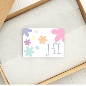 Lente bloemen afdrukbare platte notitiekaart 1265/Instant Download/afdrukbare envelop/afdrukbare DIY notitiekaart/afdrukbare platte notitiekaart