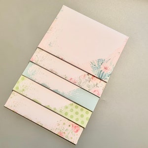 Set di 5 buste stampabili per carta da lettere 8,5x11/Modello di busta stampabile/Modello di busta fai da te/Download immediato/Inviti/Posta cartacea