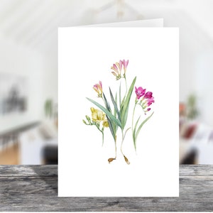 4 x 6 Printable Portrait Flat Note Card avec enveloppe 1384/Instant Download/Printable Just Because Card/Printable Thinking of You Card