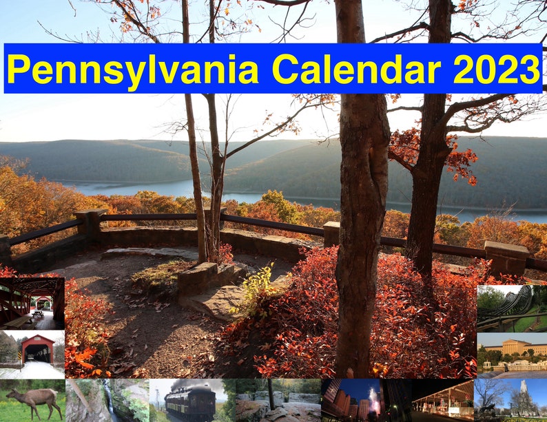 2023 Pennsylvania Calendar - Etsy