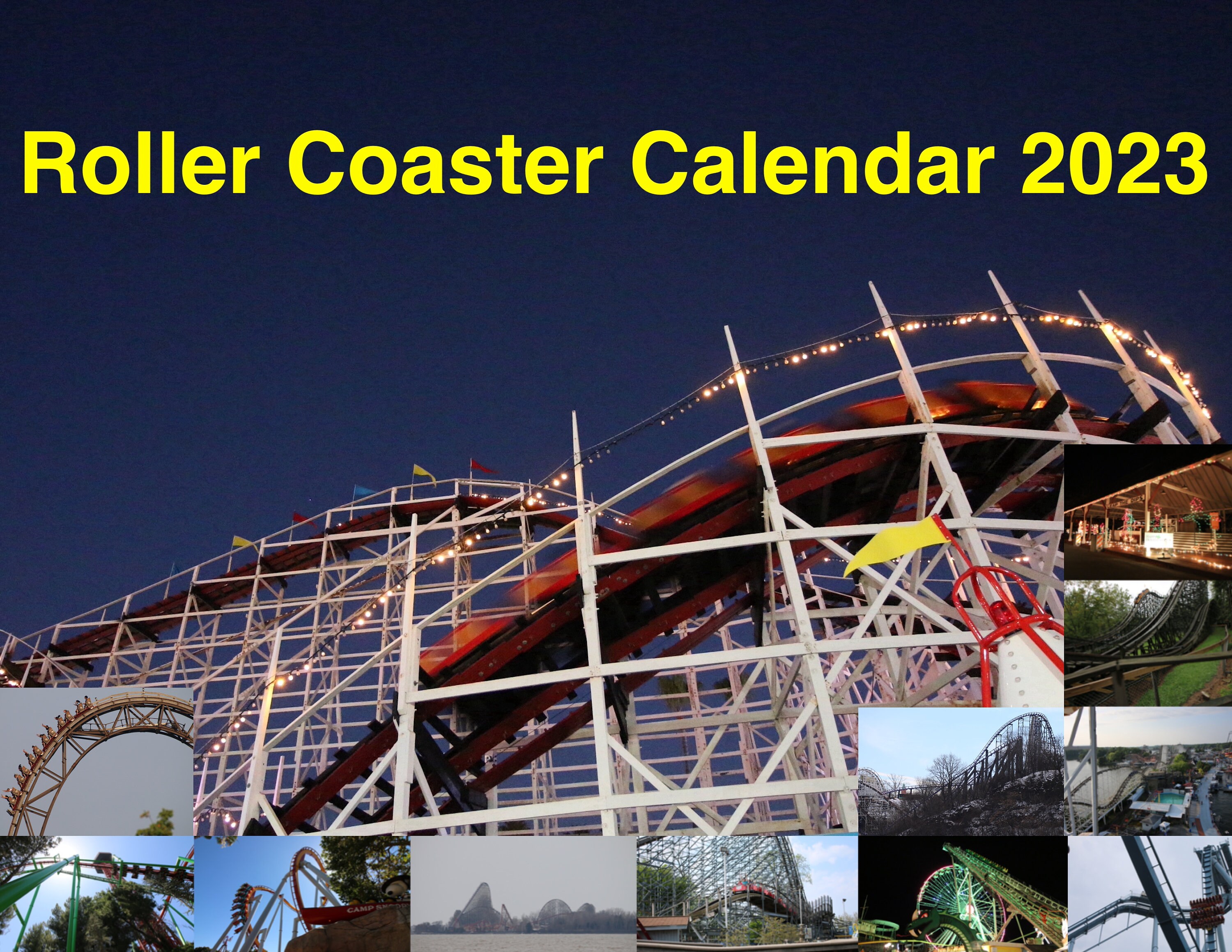 2023 Roller Coaster Calendar - Etsy