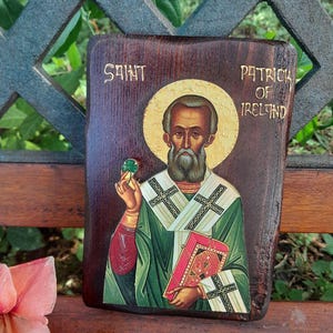 3D  Christian Icon of St. Patrick of Ireland