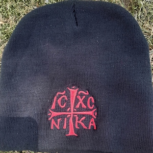 Christian Embroidered IC XC NIKA Beanie