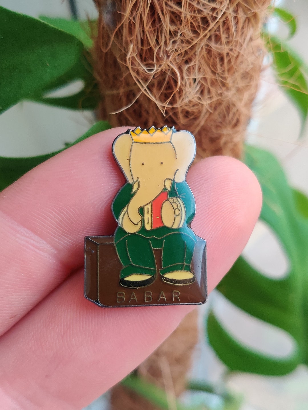 Babar the Elephant Vintage Enamel Lapel Pin Badge. Etsy