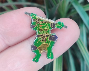 TMNT Donatello vintage enamel lapel pin badge.