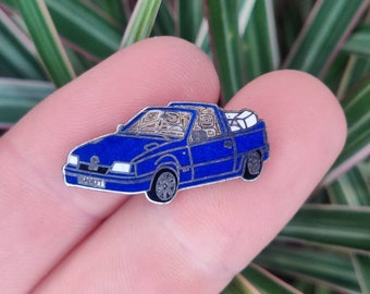 Opel Kadett Cabriolet convertible vintage enamel lapel pin badge.