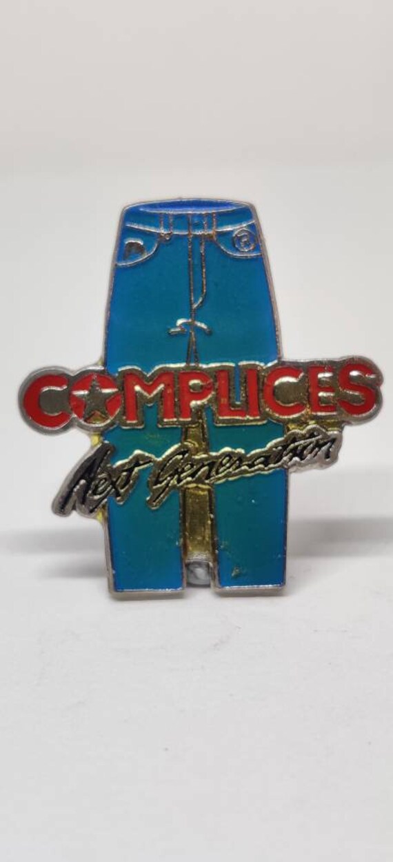 Complices Jeans Vintage Enamel Pin Badge. Etsy Canada