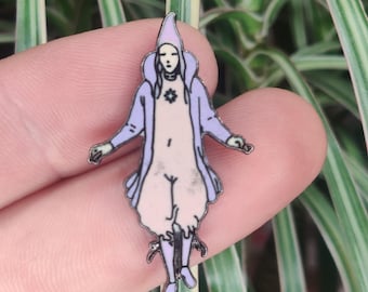 Moebius Arzach vintage enamel lapel pin badge, Jean Giraud.