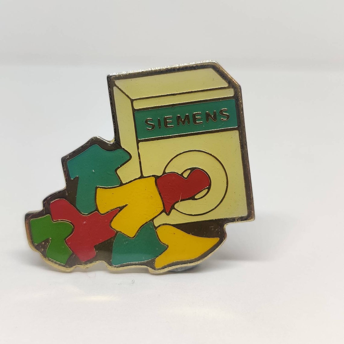 Siemens washing machine vintage pin badge. Etsy
