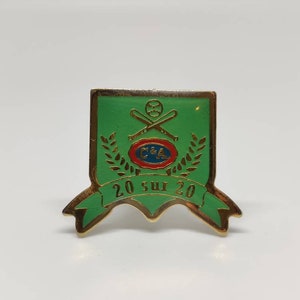 C and A vintage enamel pin badge. Baseball