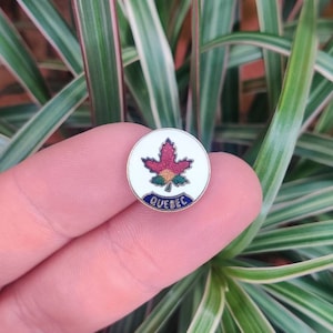 Québec Kanada Vintage Emaille Anstecknadel Abzeichen.