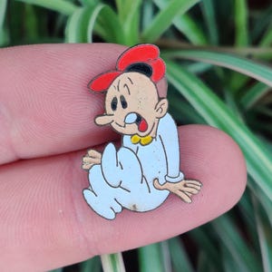 Sweet Pea, Popeye vintage enamel lapel pin badge.