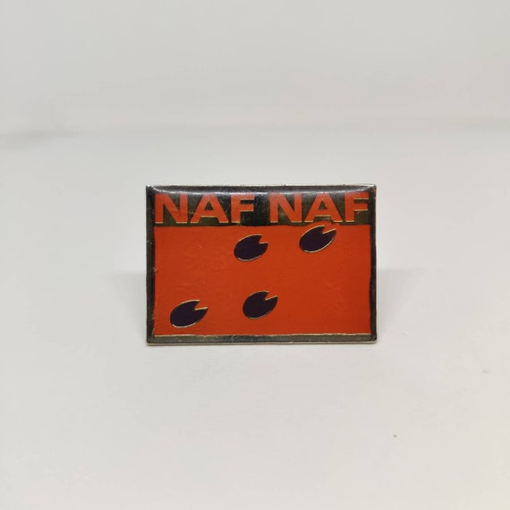 Naf Naf french designer fashion Hat Tie Lapel ena… - image 1