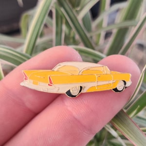 Plymouth Belvedere, vintage enamel lapel pin badge.