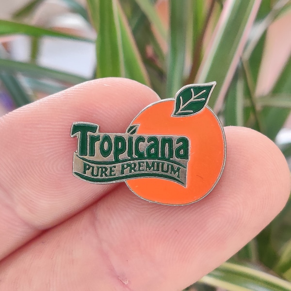 Tropicana Vintage Emaille-Anstecknadel.