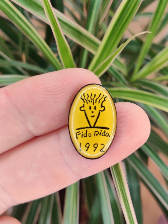 Seven up Fido dido vintage enamel lapel pin badge… - image 3