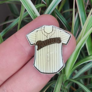 San Diego Padres MLB Baseball jersey vintage enamel lapel pin badge.